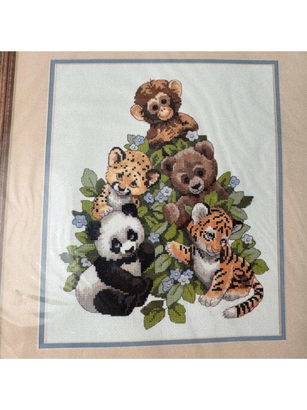 Sunset No Count Cross Stitch Kit Cuddly Critters Animals Koala Panda Bear Tiger - Picture 7 of 8